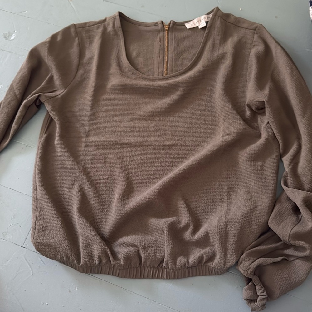 olive green long sleeve